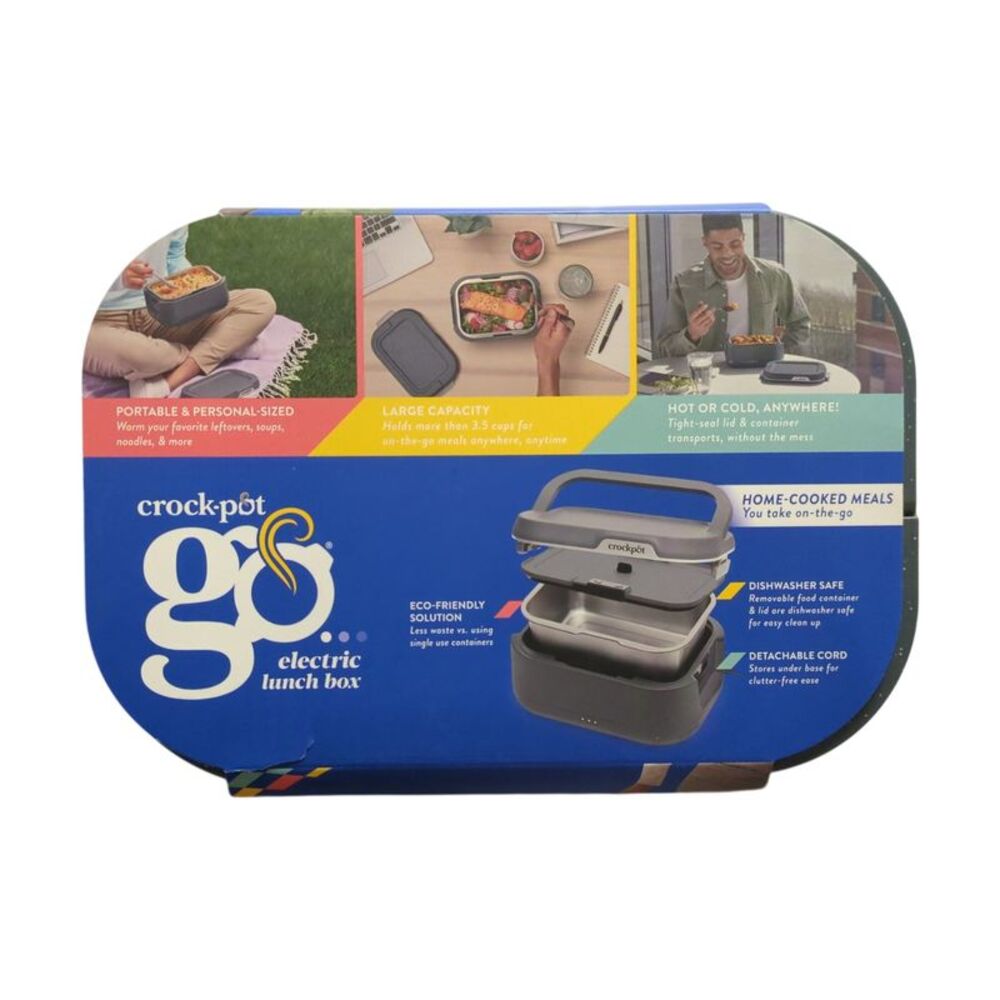 Crock-Pot GO Portable Food Warmer, Electric Lunch Box with Detachable Cord